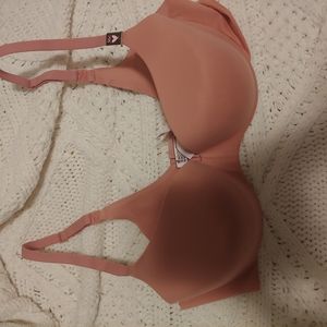 One Pink Bra and One Nude/Tan Bra (same style)